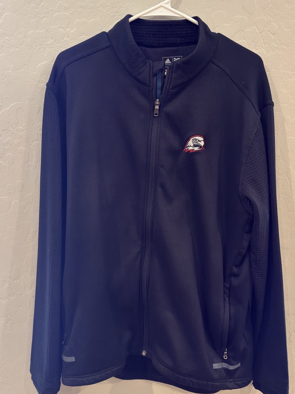 Adidas Climheat Men's Black Performance Jacket Size Large Southern Utah SUU